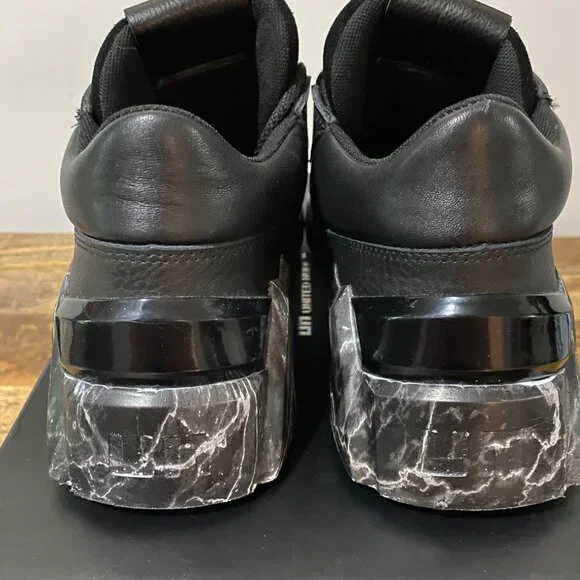 United Nude Space Kick Jet Lo, Black Marble Sneakers - Lightly Worn